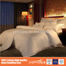 100% algodão listra cetim gêmeo tamanho plana hotel conjuntos de cama
